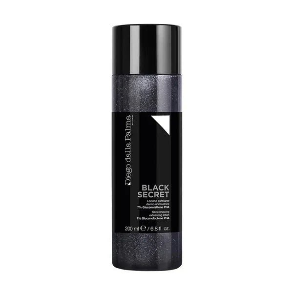 DIEGO DELLA PALMA BLACK SECRET - LOZIONE ESFOLIANTE DERMO RINNOVATRICE 200ML TESTER - Profumo Web