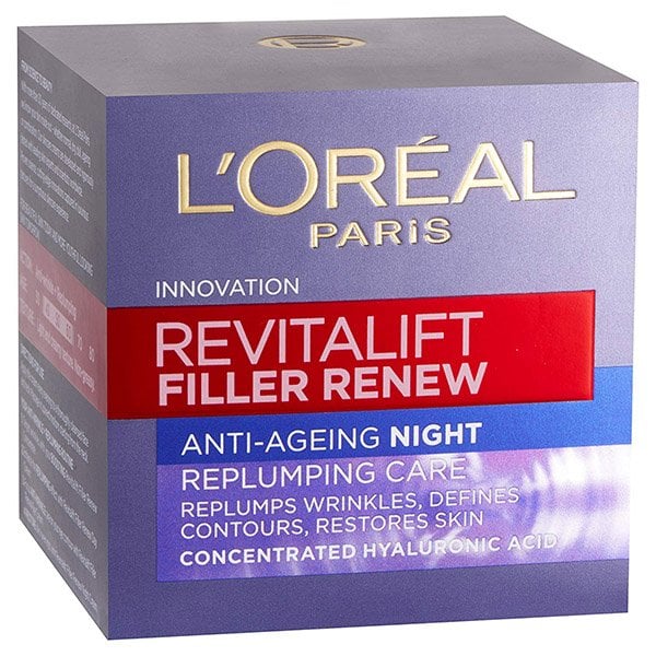 L Oreal Revitalift Filler + Hyaluronic Acid Night Cream 50ml Tester